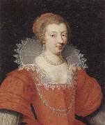 unknow artist Portrait of a lady,half length,dressed in red and wearing pearls painting